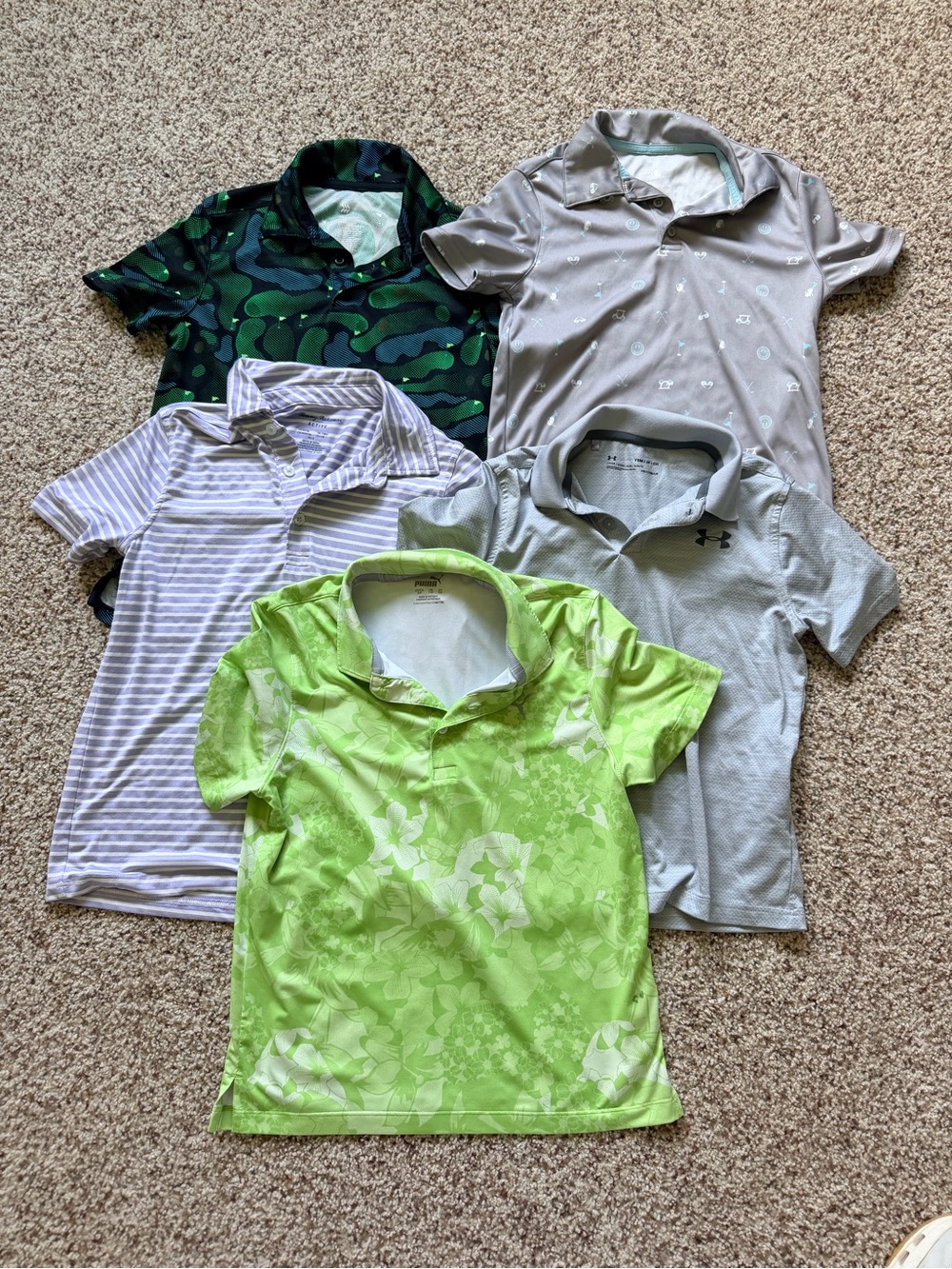 Boys performance polo bundle size 7/8 small